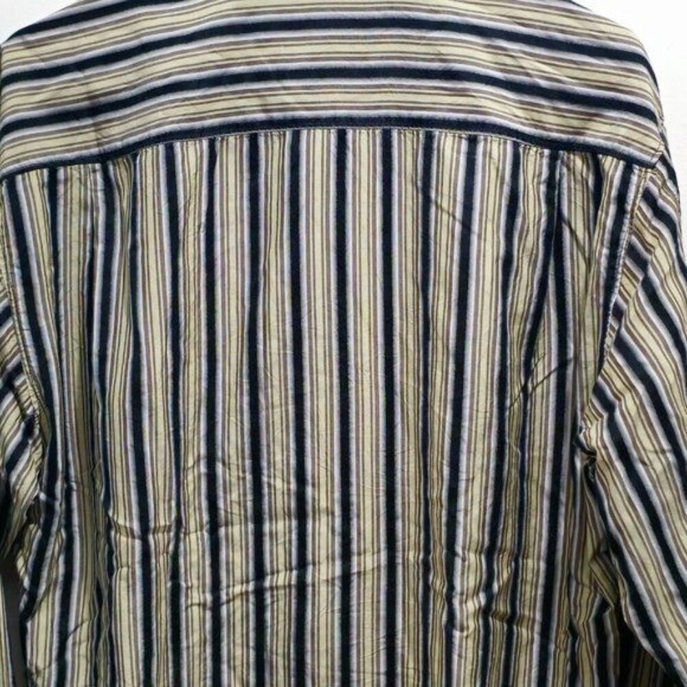 Tommy Bahama Striped Silk Button-Down Luxury Men's Shirt Large - Picture 10 of 12